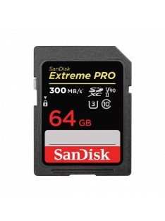   SanDisk Extreme® PRO® SDXC™ 64GB memóriakártya (UHS-II) (U3) (V90) (300MB/s) (00121505)