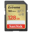 SanDisk Extreme® SDXC™ 128GB memóriakártya (UHS-I) (V30) (U3) (C10) (180MB/s) (00121580)
