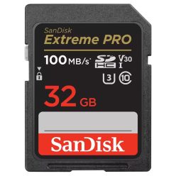   SanDisk Extreme® PRO SDHC™ 32GB memóriakártya (UHS-I) (V30) (U3) (C10) (100MB/s) (00121594)