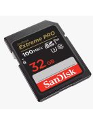 SanDisk Extreme® PRO SDHC™ 32GB memóriakártya (UHS-I) (V30) (U3) (C10) (100MB/s) (00121594)