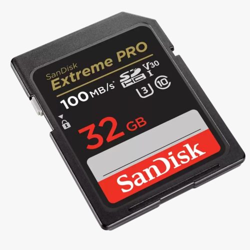 SanDisk Extreme® PRO SDHC™ 32GB memóriakártya (UHS-I) (V30) (U3) (C10) (100MB/s) (00121594)