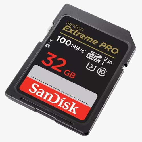 SanDisk Extreme® PRO SDHC™ 32GB memóriakártya (UHS-I) (V30) (U3) (C10) (100MB/s) (00121594)