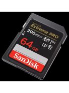 SanDisk Extreme® PRO SDXC™ 64GB memóriakártya (UHS-I) (V30) (U3) (C10) (200MB/s) (00121595)