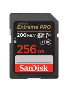 SanDisk Extreme® PRO SDXC™ 256GB memóriakártya (UHS-I) (V30) (U3) (C10) (200MB/s) (00121597)