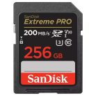 SanDisk Extreme® PRO SDXC™ 256GB memóriakártya (UHS-I) (V30) (U3) (C10) (200MB/s) (00121597)