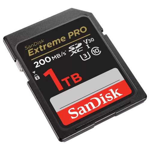 SanDisk Extreme® PRO SDXC™ 1TB memóriakártya (UHS-I) (V30) (U3) (C10) (200MB/s) (00121599)