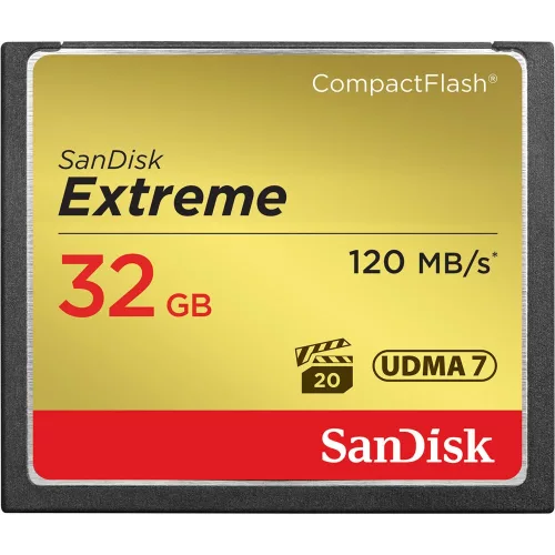 SanDisk Extreme CompactFlash™ 32GB memóriakártya (120MB/s) (00124093)