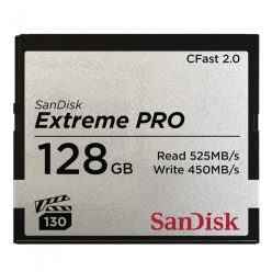   SanDisk Extreme PRO® CFast™ 2.0 128GB memóriakártya (VPG-130) (525MB/s) (00173408)