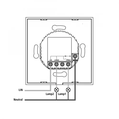 Hama OKOS beépíthető fali kapcsoló (00176551)