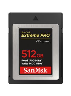   SanDisk Extreme PRO® CFexpress® 512GB mamoriakártya (1700/1400 MB/s) (00186487)