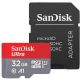 SanDisk Mobile Ultra® microSDHC™ 32GB memóriakártya + adapter (UHS-I) (120MB/s) (Class10) (A1)