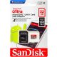 SanDisk Ultra® microSDXC™ 32GB memóriakártya + adapter (UHS-I) (120MB/s) (Class10) (A1) (00186503)