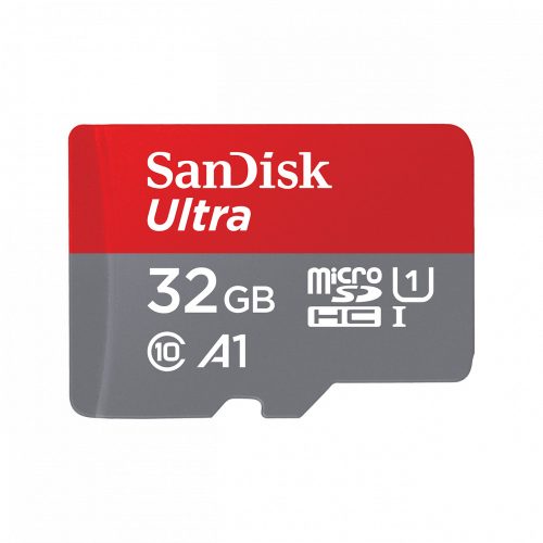 SanDisk Ultra® microSDXC™ 32GB memóriakártya + adapter (UHS-I) (120MB/s) (Class10) (A1) (00186503)