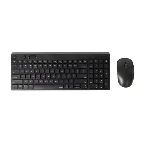RAPOO 8050T vezeték nélküli egér és billentyűzet szett (black) (00192502)