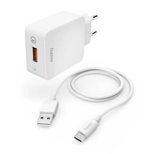 Hama USB töltő állomás "USB-C" "QC" (19,5W)