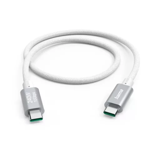 Hama USB kábel (USB-C // USB-C) (1.5m) (5A) (240W) (white) (00201724)