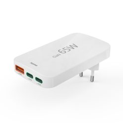   Hama USB hálózati töltő - összehajtható (USB-A + 2x USB-C) "PD/QC" (65W) (00201976)