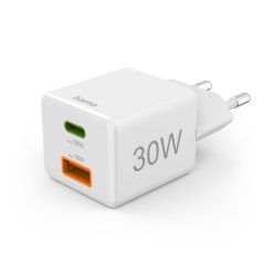   Hama USB hálózati töltő (USB-A + USB-C) "PD/QC" (30W) (00201992)