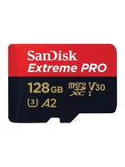 SanDisk Extreme® PRO microSDXC™ 128GB memóriakártya + adapter (UHS-I) (V30) (U3) (A2) (C10) (200MB/s) (00214504)