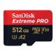 SanDisk Extreme® PRO microSDXC™ 512GB memóriakártya + adapter (UHS-I) (V30) (U3) (A2) (200MB/s) (00214507)