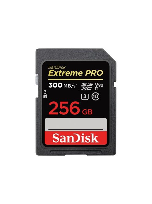 SanDisk Extreme® PRO® SDXC™ 256GB memóriakártya (UHS-II) (U3) (V90) (300MB/s) (00215414)