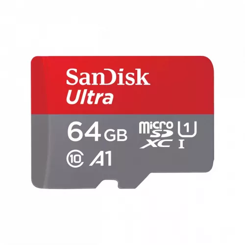 SanDisk Ultra® microSDXC™ 64GB memóriakártya + adapter (UHS-I) (140MB/s) (Class10) (A1) (00215421)