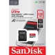 SanDisk Ultra® microSDXC™ 256GB memóriakártya + adapter (UHS-I) (150MB/s) (Class10) (A1) (00215423)