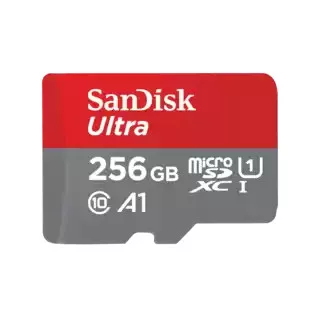 SanDisk Ultra® microSDXC™ 256GB memóriakártya + adapter (UHS-I) (150MB/s) (Class10) (A1) (00215423)