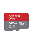 SanDisk Ultra® microSDXC™ 512GB memóriakártya + adapter (UHS-I) (150MB/s) (Class10) (A1) (00215424)