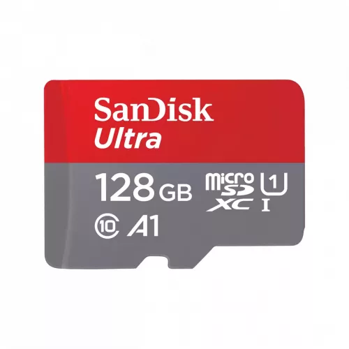 SanDisk Ultra® microSDXC™ 128GB memóriakártya + adapter (UHS-I) (140MB/s) (Class10) (A1) (00215427)