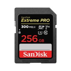   SanDisk Extreme® PRO® SDXC™ 256GB memóriakártya (8K) (UHS-II) (U3) (V90) (300MB/s) (00226809)