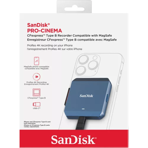 SanDisk CFexpress PRO-CINEMA Card Reader / Recorder (USB-C // USB-C) (00226811)