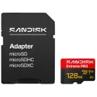 SANDISK Extreme PRO microSDXC memóriakártya 128GB, 250/120MB/s, 5K, 4K UHD-UHS-I