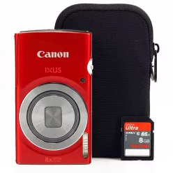 Canon Ixus 165 Essentials kit (2 színben) (piros)