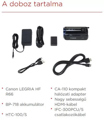 Canon LEGRIA HF R66 (WiFi + NFC)