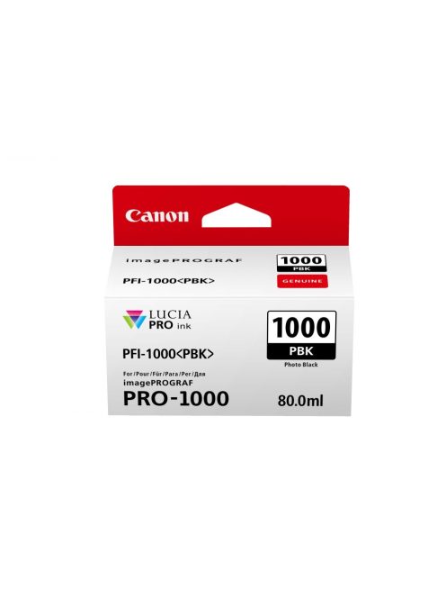 Canon PFI-1000PBK (black) tintatartály (80ml) (0546C001)