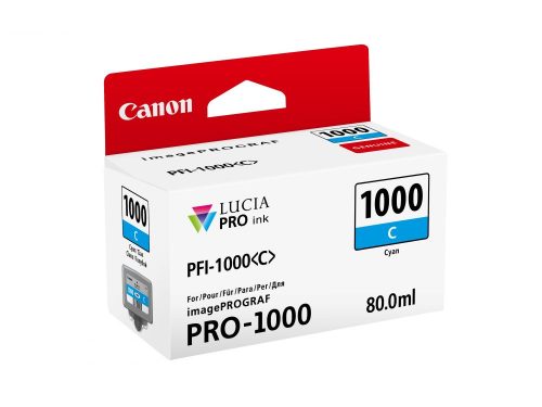 Canon PFI-1000C (cyan) tintatartály (80ml) (0547C001)