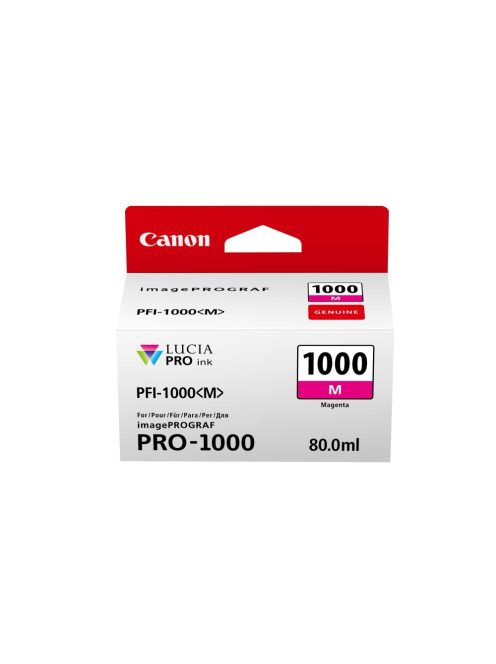 Canon PFI-1000M (magenta) tintatartály (80ml) (0548C001)