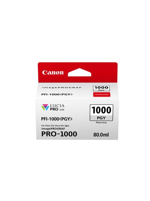 Canon PFI-1000PGY (photo gray) tintatartály (80ml) (0553C001)