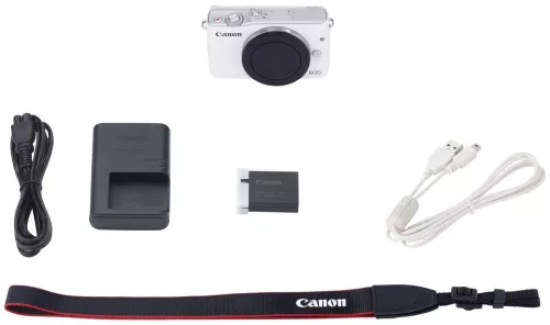 Canon EOS M10 váz, fehér színű