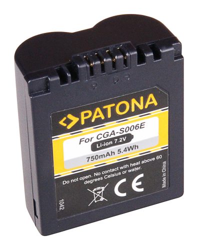 PATONA CGA-S006E STANDARD akkumulátor (750mAh) (for Panasonic) (1042)