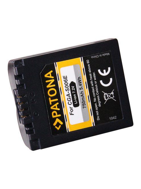 PATONA CGA-S006E STANDARD akkumulátor (750mAh) (for Panasonic) (1042)