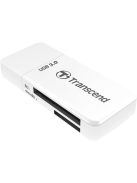 Transcend RDF5 kártyaolvasó (USB 3.0) (SD + microSD) (UHS-I) (white) (TS-RDF5W)