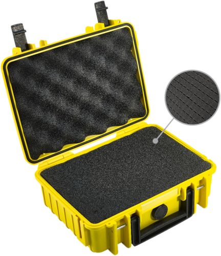 B&W OUTDOOR CASES Type 1000 (pre-cut foam) (yellow) (1000/Y/SI)