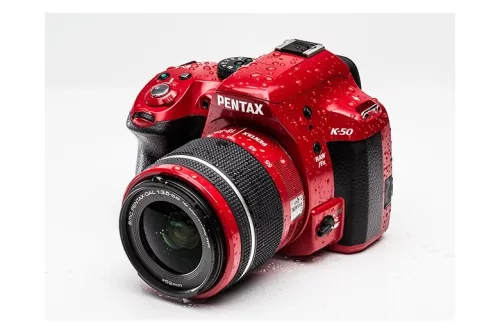 Pentax K-50 váz (piros) + SMC DA-L 18-55mm /3.5-5.6 AL WR