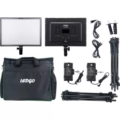 LEDGO LG-E268C 2 LIGHT KIT W/STAND AND BAG 
