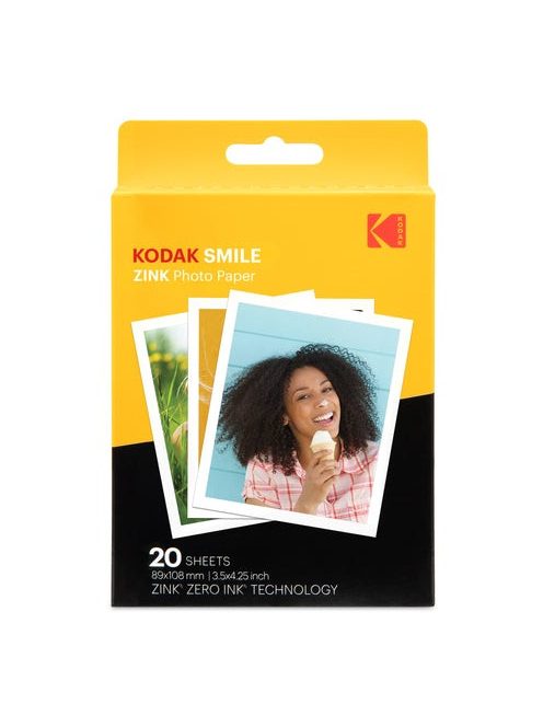 KODAK Zink Photo Paper 3x4" (8,9x10,8cm) (20 lap) (RODZL3X420)