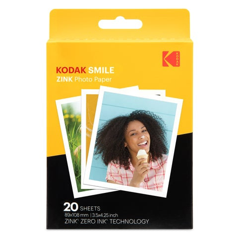 KODAK Zink Photo Paper 3x4" (8,9x10,8cm) (20 lap) (RODZL3X420)