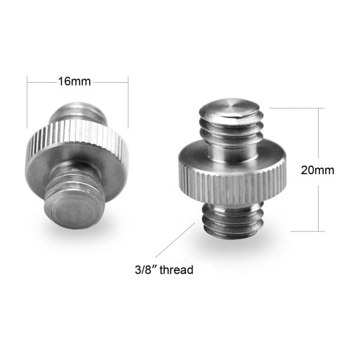 SmallRig Double Head Stud 2pcs pack with 3/8" to 3/8" thread 1065