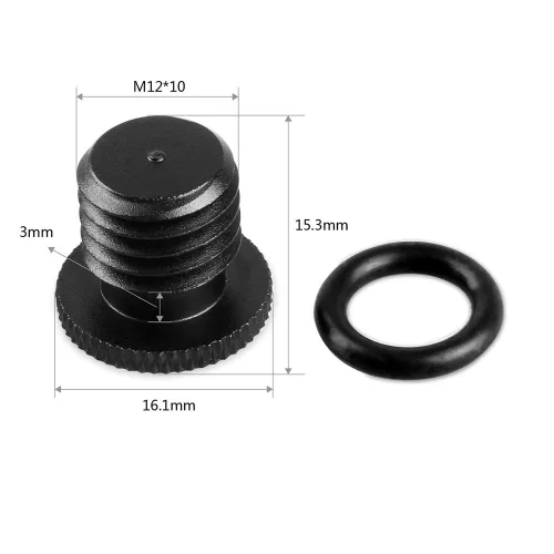 SmallRig 15mm Rod Cap (M12, 4 pcs) 1617